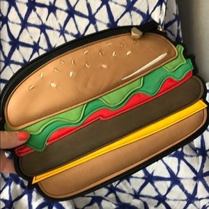 Unusual Kitsch Cheeseburger Clutch Purse